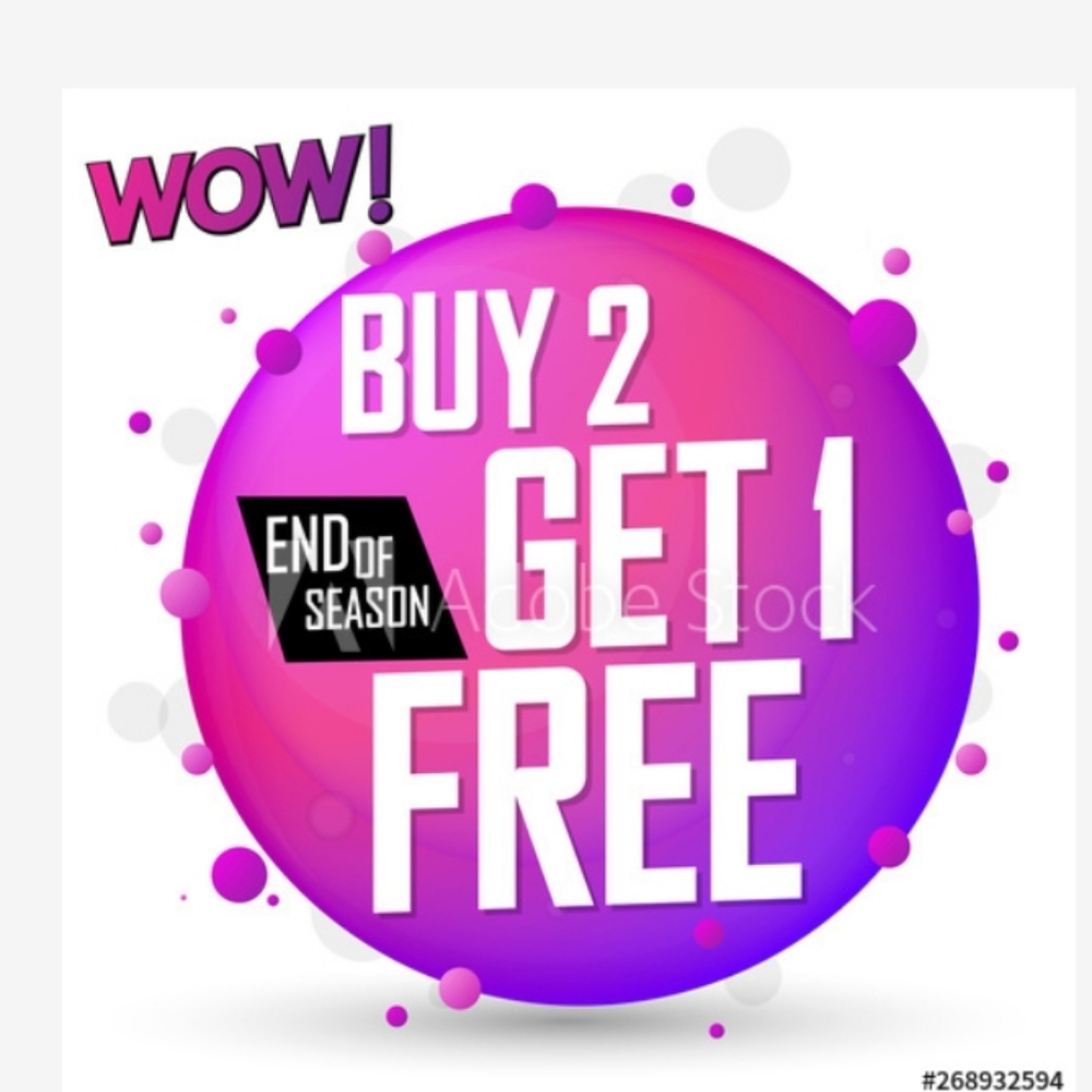 All ITEMS BUY 2 GET 1 FREE